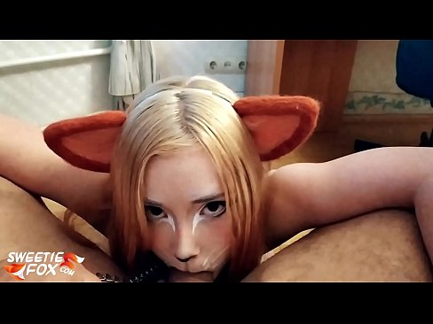 ❤️ Kitsune inomedza mboro uye nekukandira mumuromo make ❤ ❌️❤